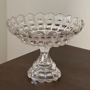 c1880's Huge EAPG Priscilla by Dalzell, Gillmore and Leighton Glass Centerpiece